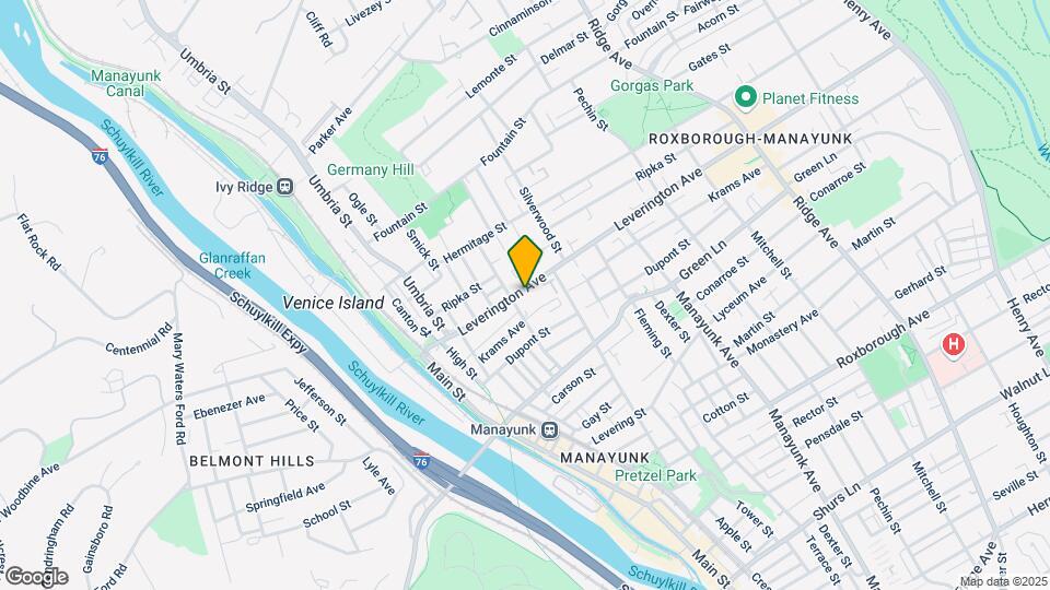201 Leverington Ave Map and Location Details