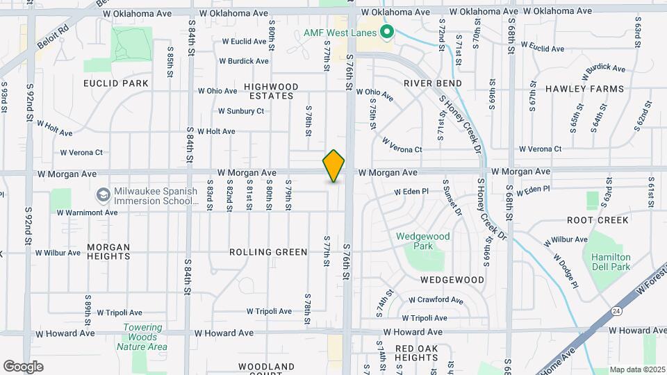 3534-3536 S 77th St Map and Location Details