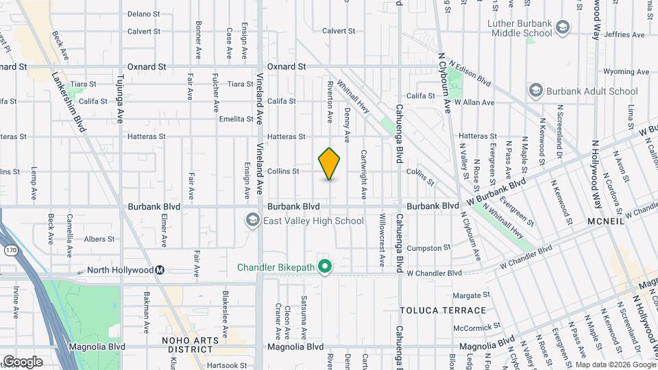5639 Riverton Ave Map and Location Details