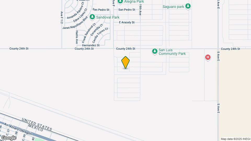 3788 E San Gabriel St Map and Location Details