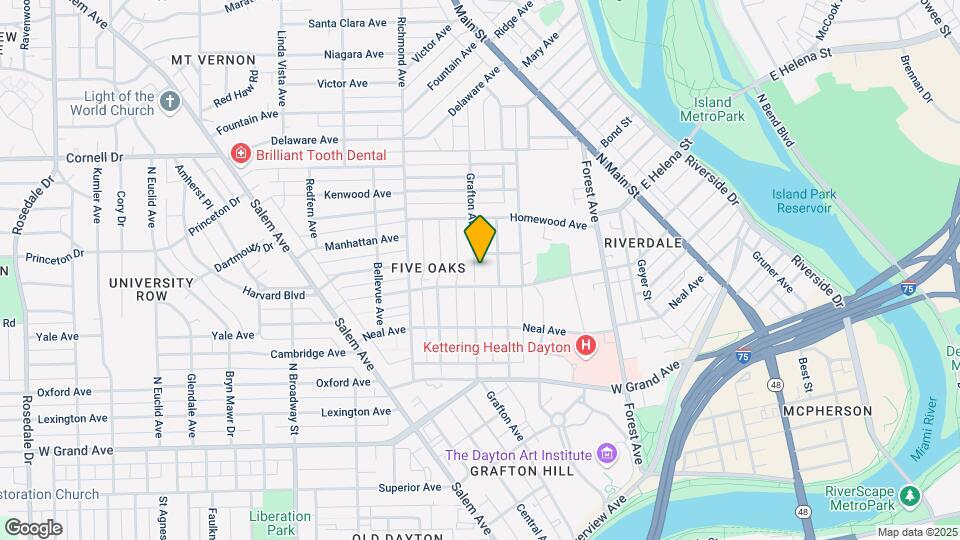 614 Grafton Ave Mapa y Detalles de la Ubicación