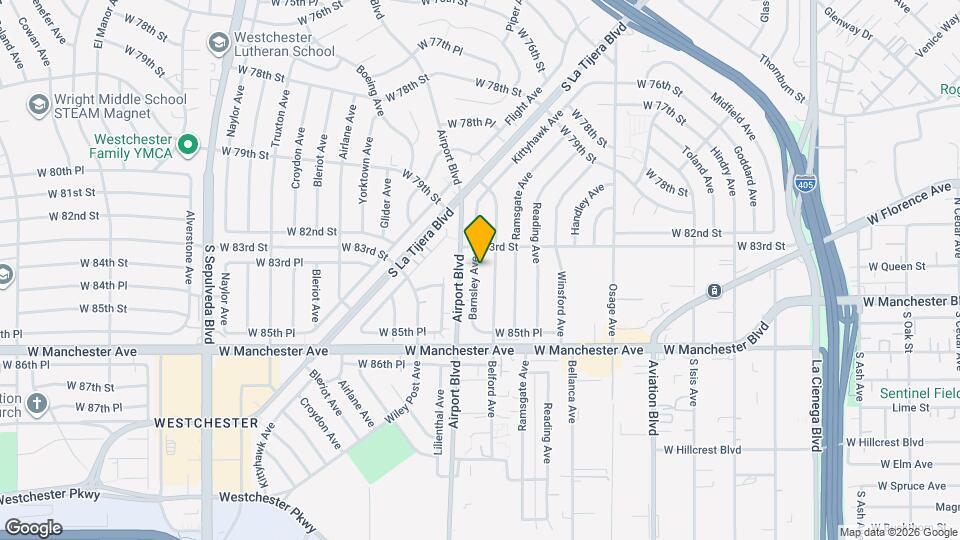 8324 Barnsley Ave Map and Location Details