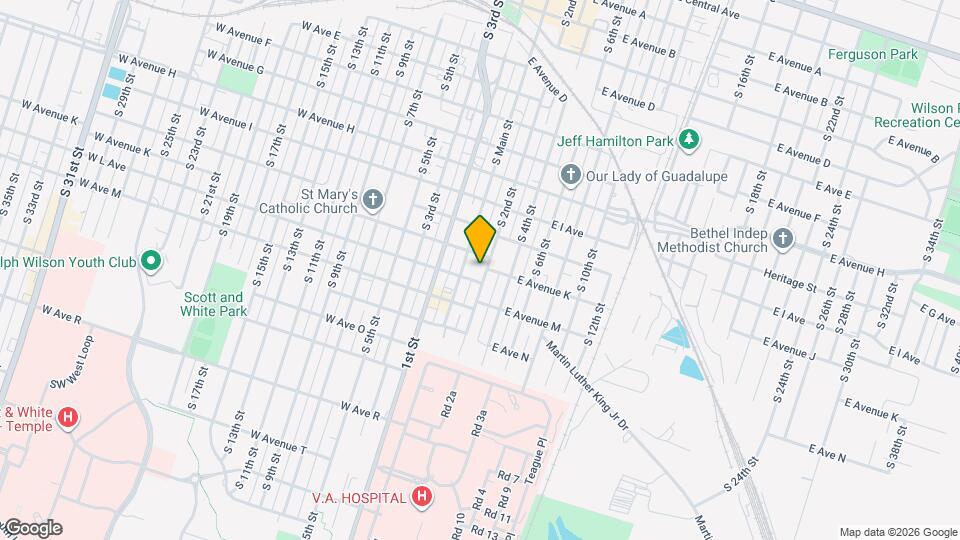 1114 S 2nd St Map and Location Details