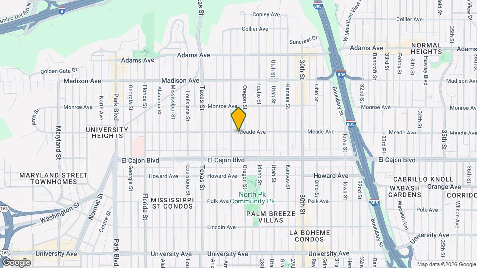 2629 Meade Ave, Unit B Map and Location Details