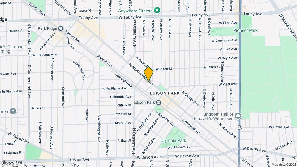 6808 N Northwest Hwy Map and Location Details