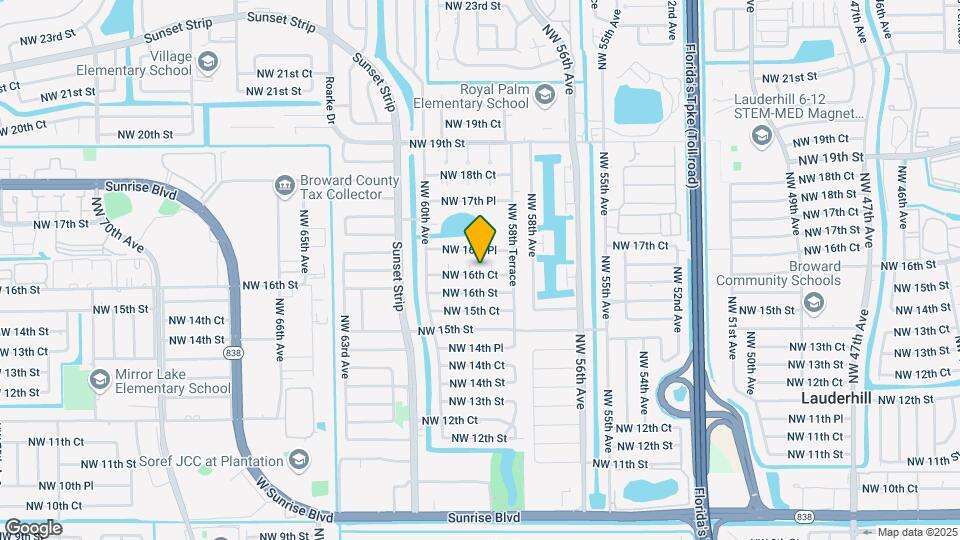 5919 NW 16th Ct Map and Location Details