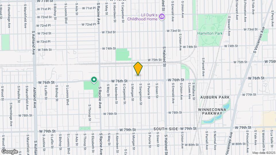 7544 S Sangamon St Mapa y Detalles de la Ubicación