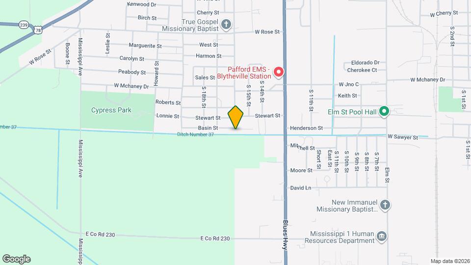 1529 Basin St Mapa y Detalles de la Ubicación