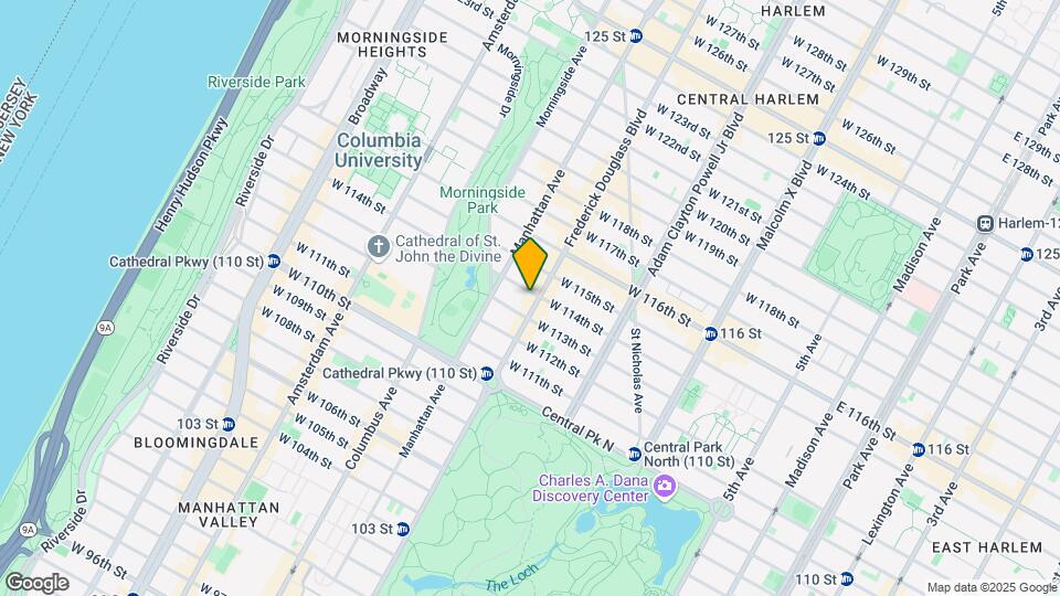 300 W 114th St Map and Location Details