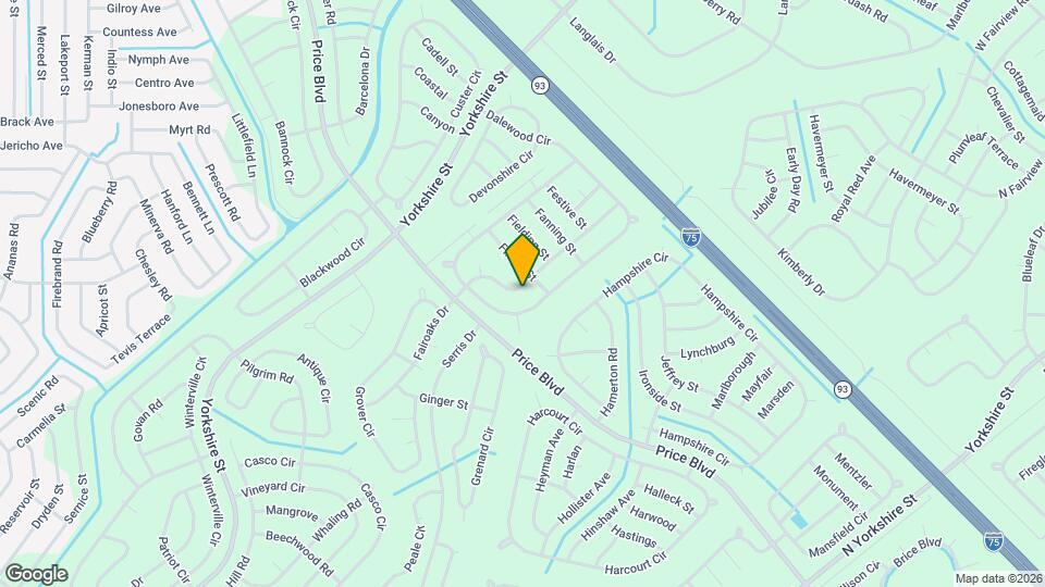 1366 Fairoaks Dr Map and Location Details