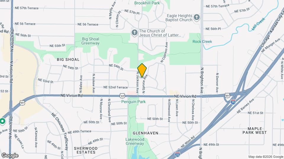 5302 N Spruce Ave Map and Location Details