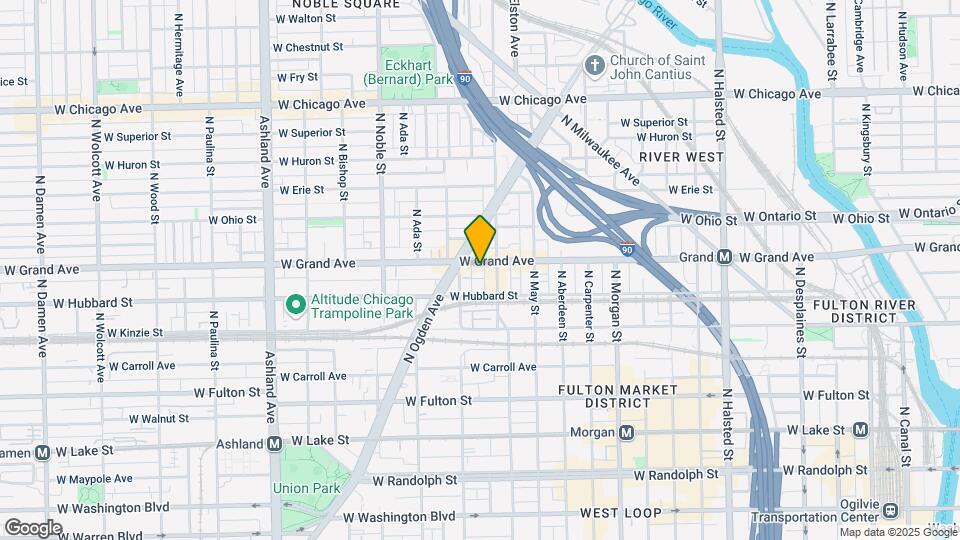 1215 W Grand Ave Map and Location Details