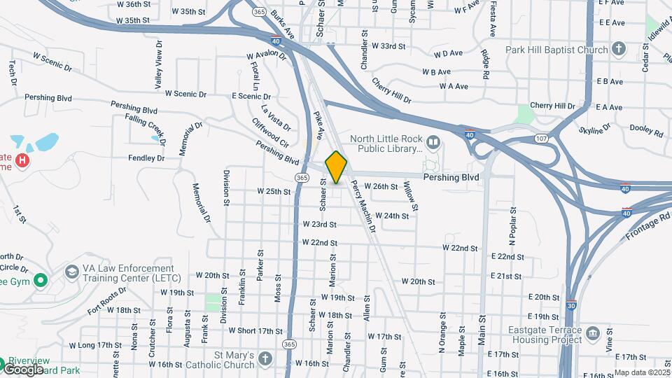 806 W 25th St Map and Location Details