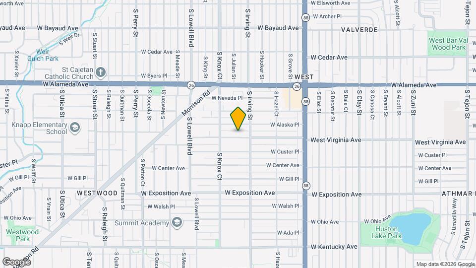 3385 W Virginia Ave Map and Location Details