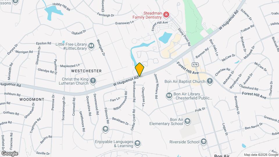 9321 W Huguenot Rd Map and Location Details