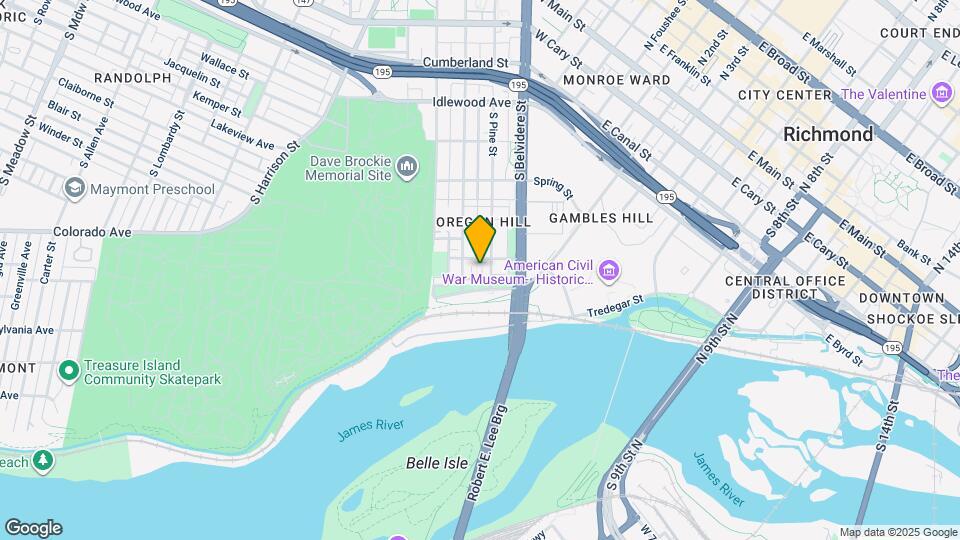 728 S Pine St Map and Location Details