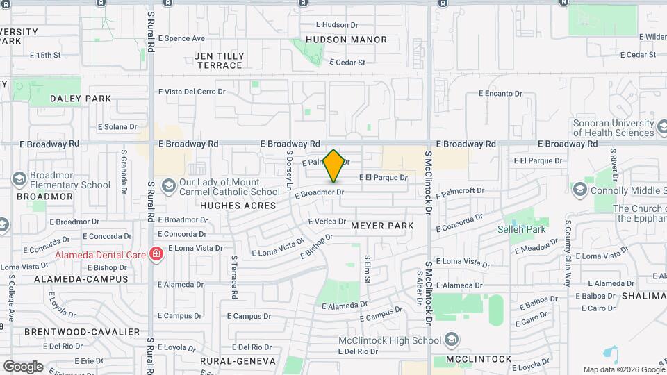 1418 E Broadmor Dr Map and Location Details