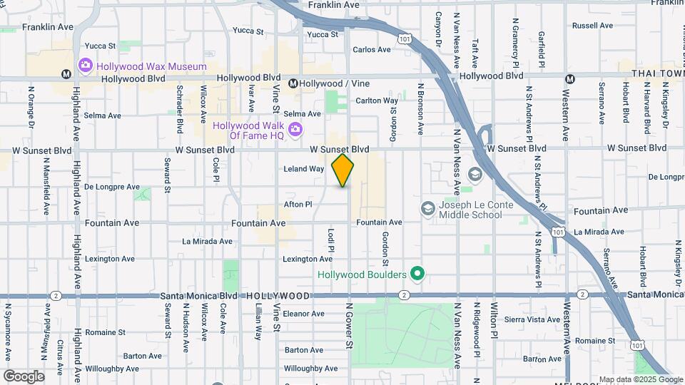 6110 De Longpre Ave Map and Location Details