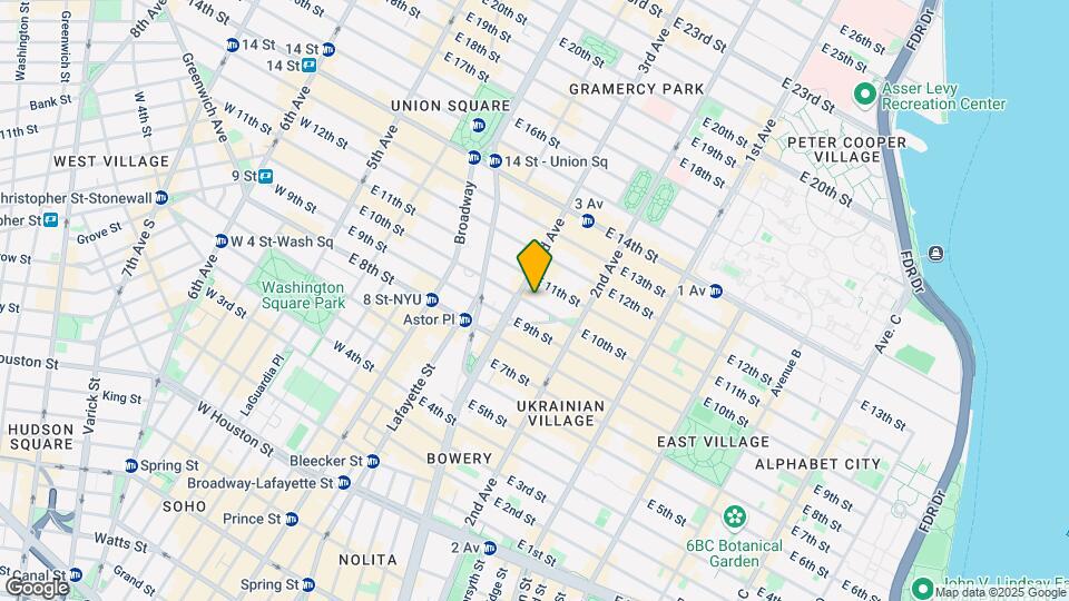 105 East 10th Street Map and Location Details