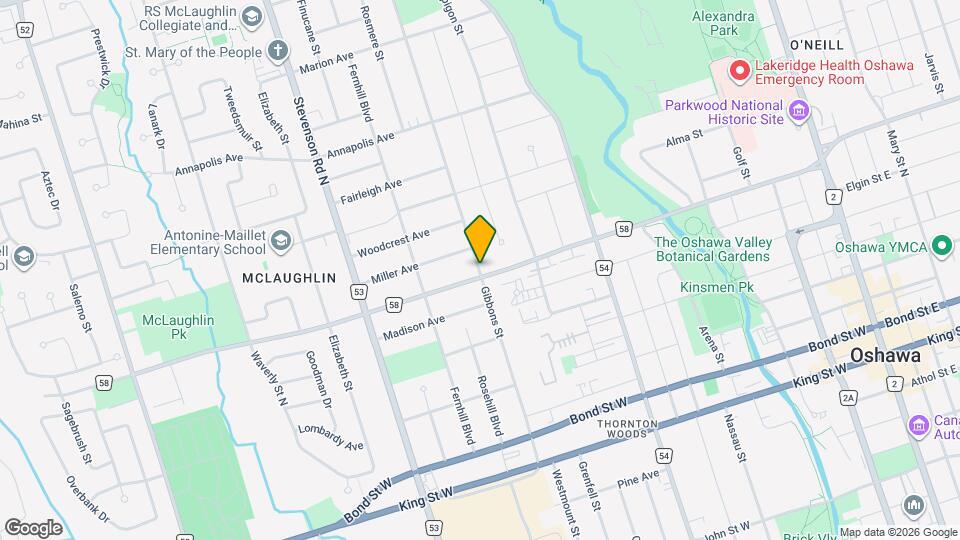 225 Gibbons St Map and Location Details