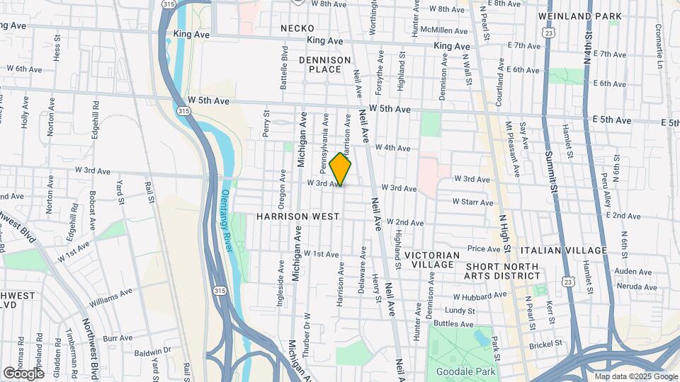 1091 Harrison Ave Map and Location Details