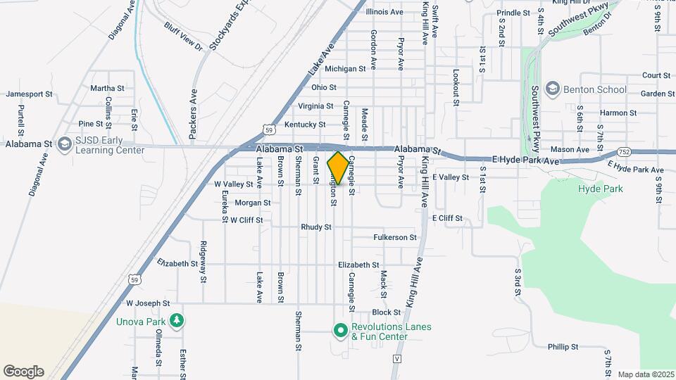 6303 Washington St Mapa y Detalles de la Ubicación