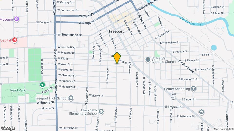 719 S Walnut Ave Map and Location Details