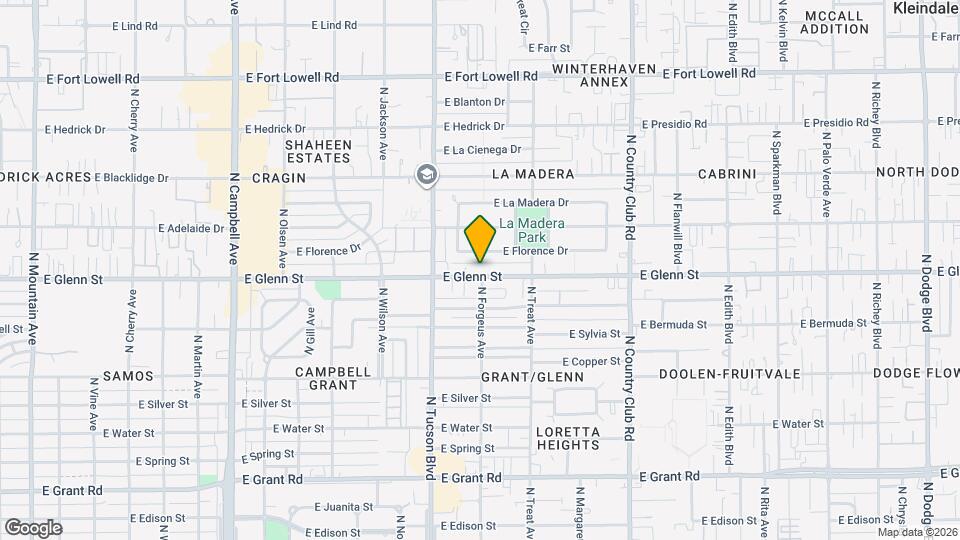 2557 E Glenn St Map and Location Details