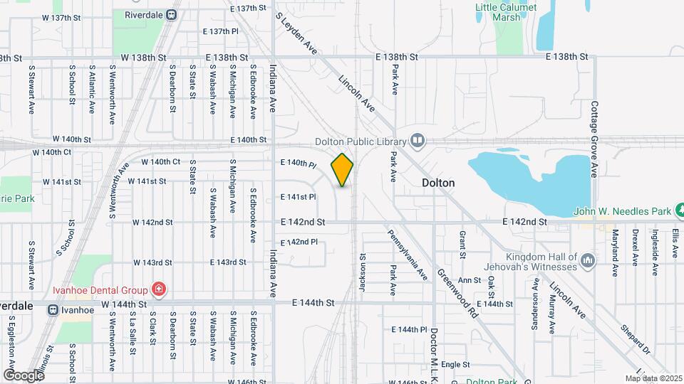 14133 Calumet Ave Map and Location Details