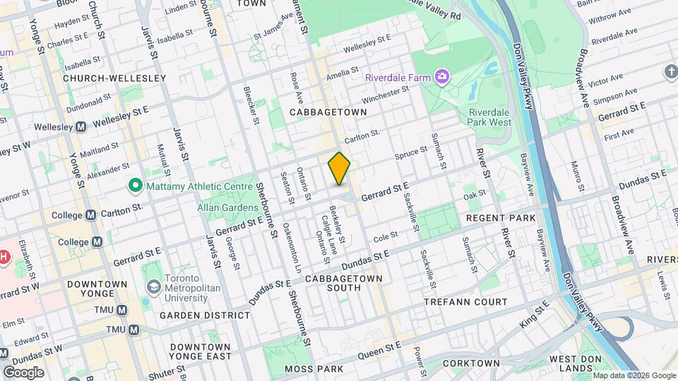 290 Gerrard St E Map and Location Details