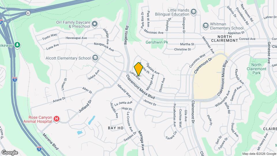 3298 Luna Ave Map and Location Details