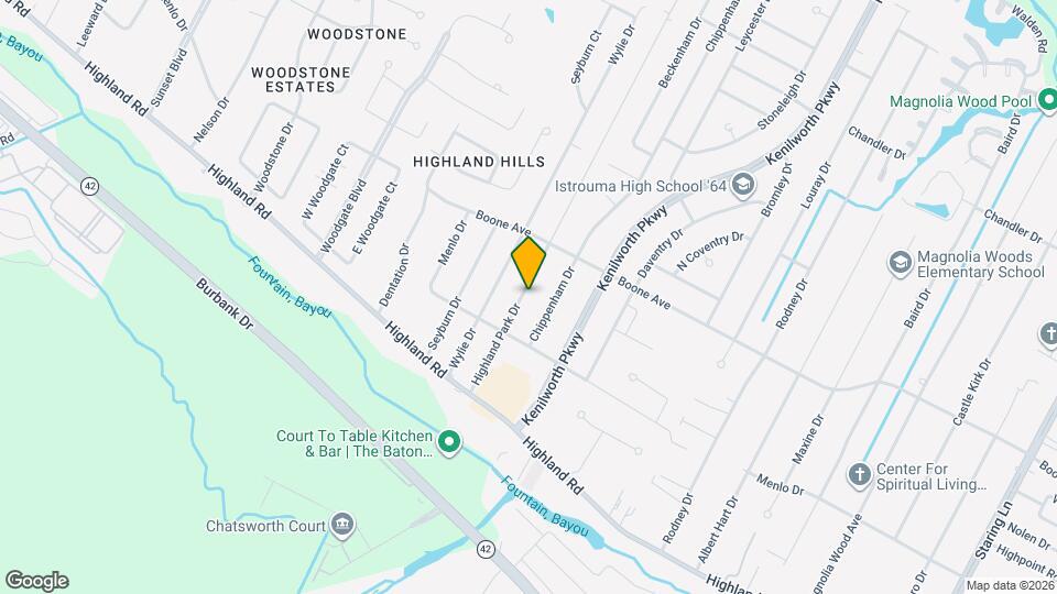424 Highland Park Dr Mapa y Detalles de la Ubicación