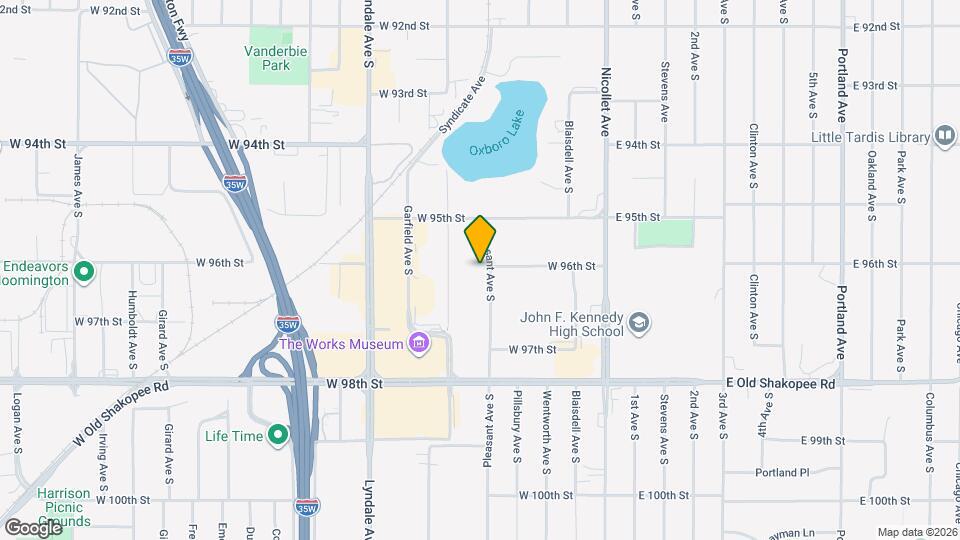 9602 Pleasant Ave S Map and Location Details