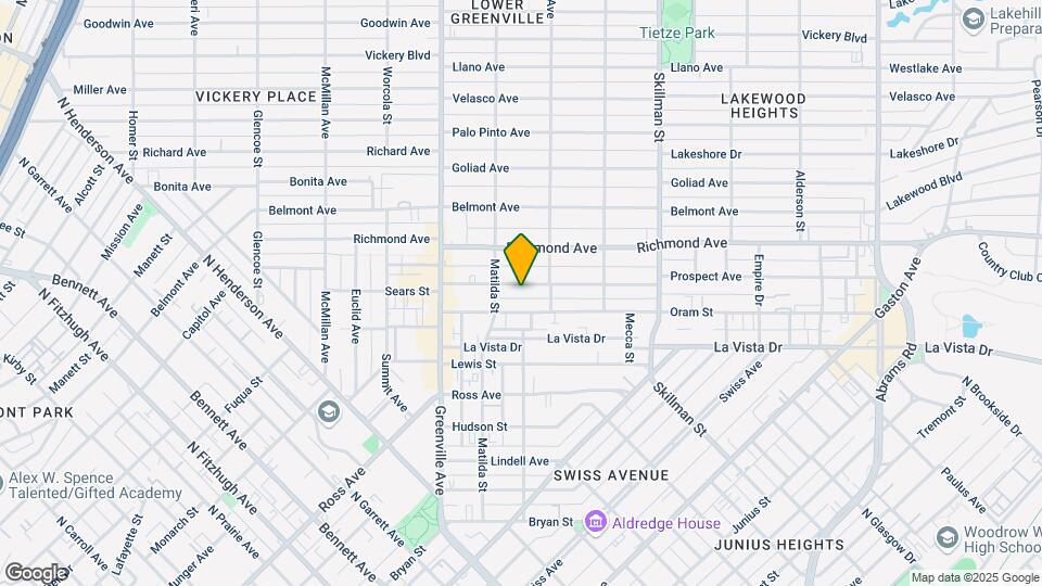 5820 Prospect Ave Map and Location Details