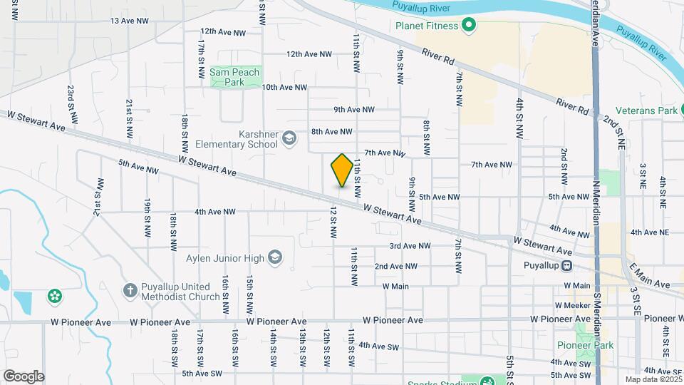 1121 W Stewart Ave Mapa y Detalles de la Ubicación