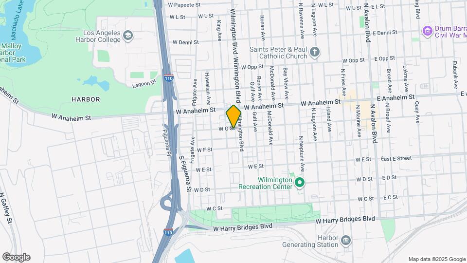 1018 W G St Mapa y Detalles de la Ubicación