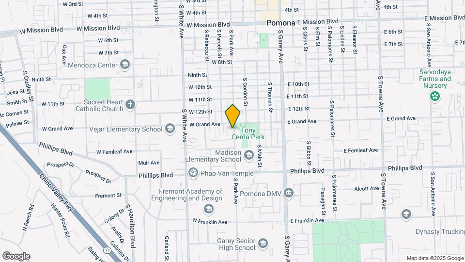 1333 S Park Ave Map and Location Details