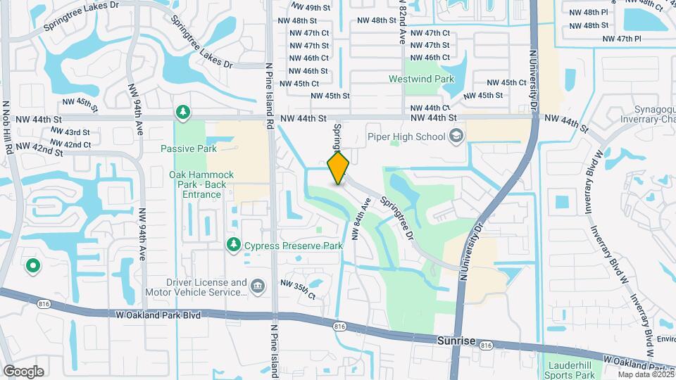 8438 NW 40th Ct Map and Location Details