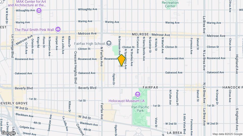 424 N Genesee Ave Map and Location Details