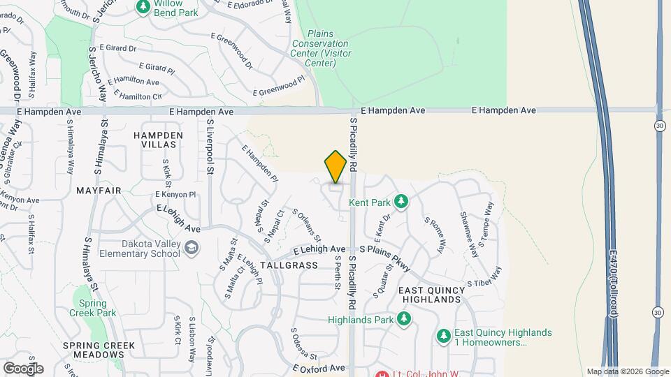 3632 S Perth Cir Map and Location Details