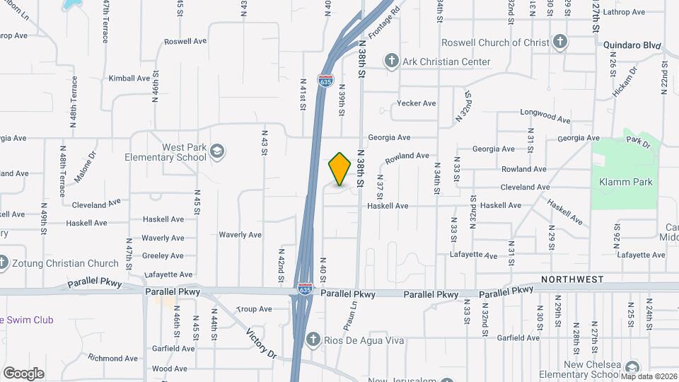 2444 N 38th St Map and Location Details
