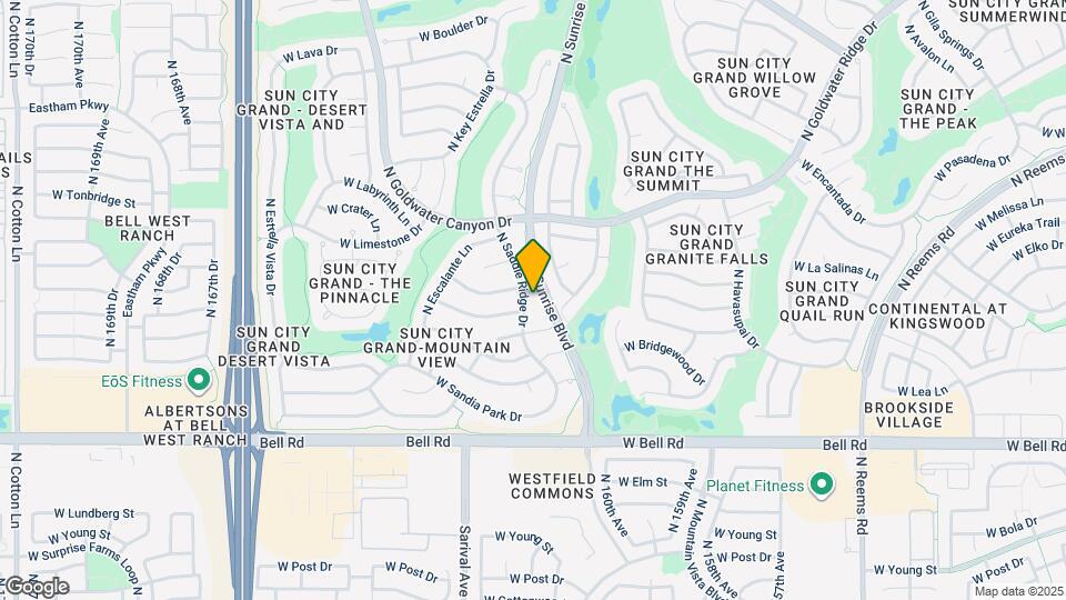 17521 N Saddle Ridge Dr Map and Location Details