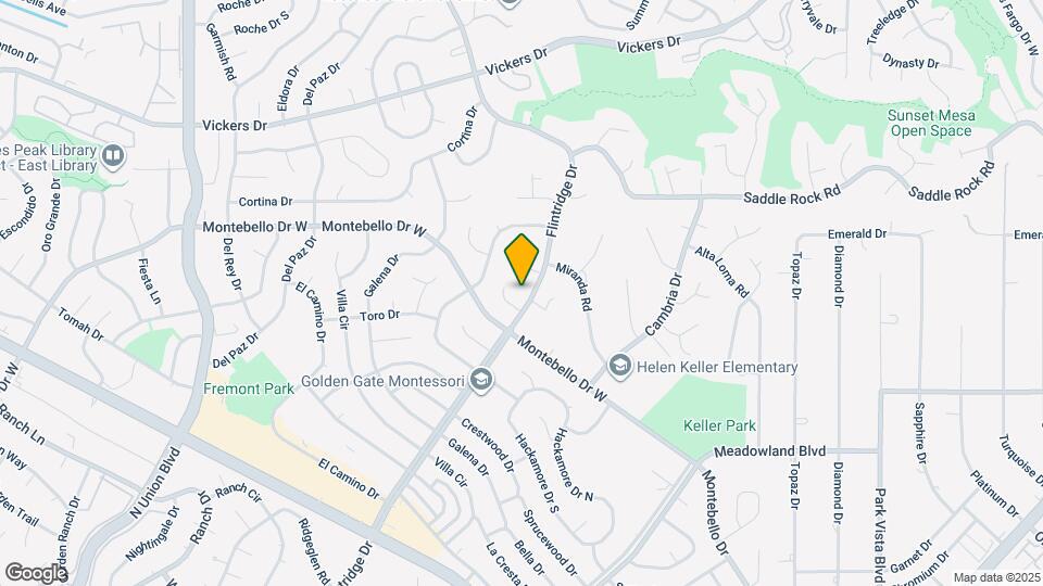 5280 Flintridge Dr Map and Location Details