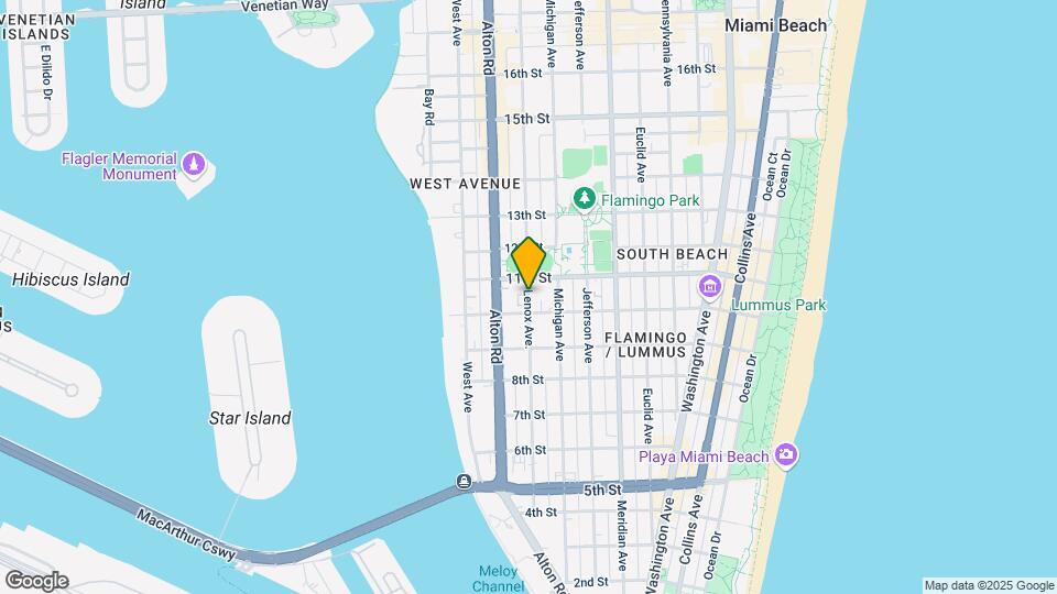 1044 Lenox Ave, Unit 1044 Map and Location Details