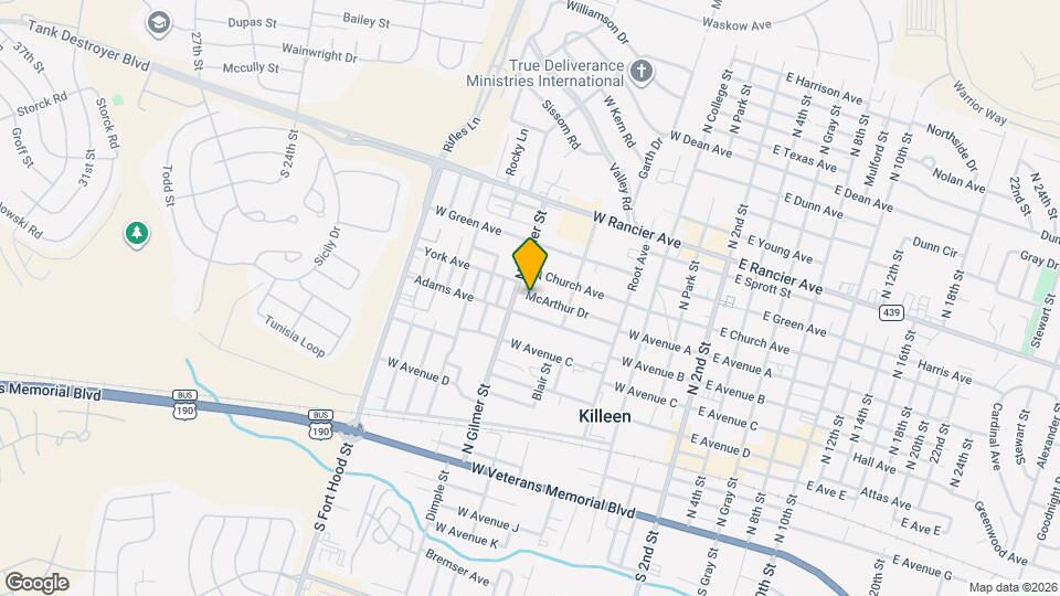 714 McArthur Dr Map and Location Details