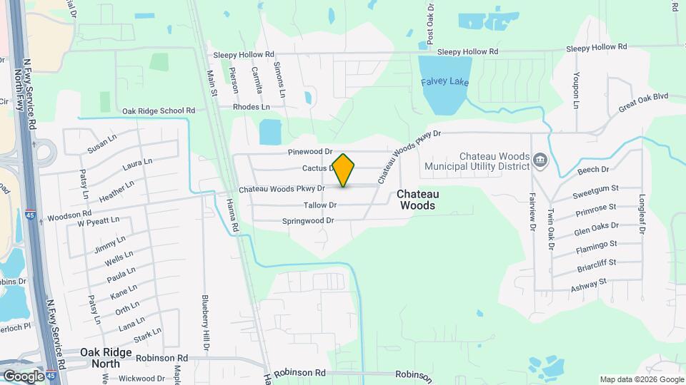 601 Chateau Woods Pkwy Dr Map and Location Details