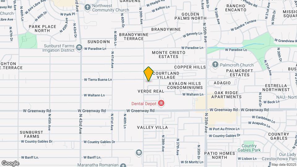 3834 W Carol Ann Way Map and Location Details