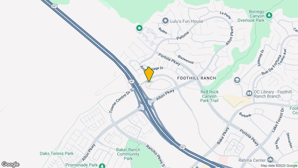 Sonterra at Foothill Ranch Mapa y Detalles de la Ubicación