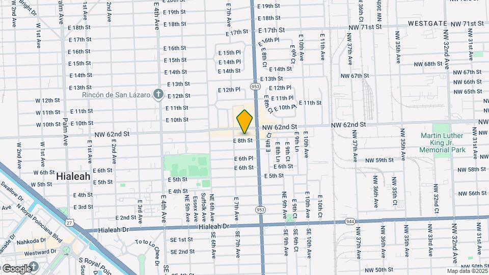 741 E 8th St Map and Location Details
