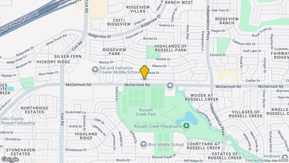 3500 San Patricio Dr Map and Location Details